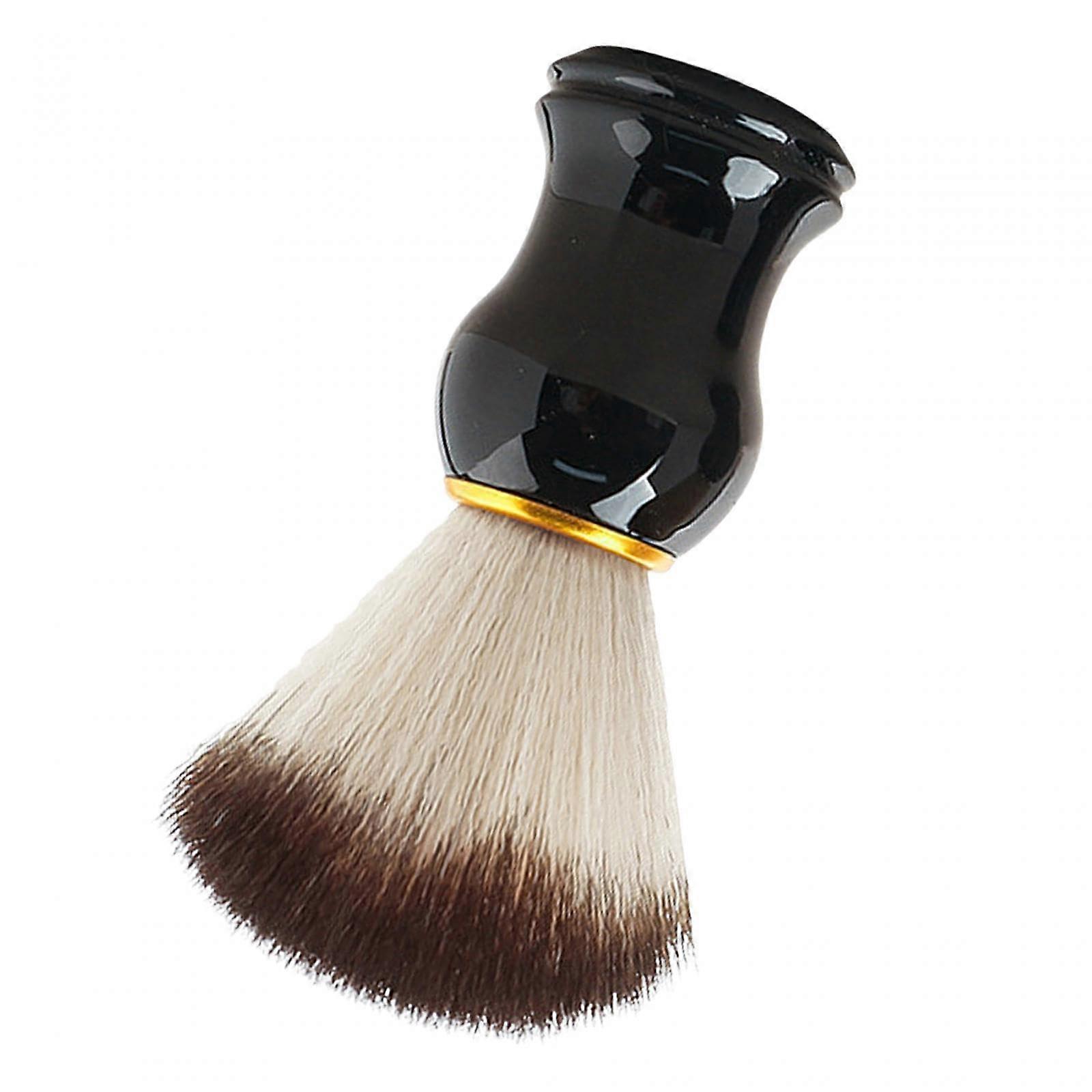 Men's Shaving Brush with Soft Bristles, Non-Slip Handle, Portable Design for Father's Day and Birthday Gifts, Gold Edge