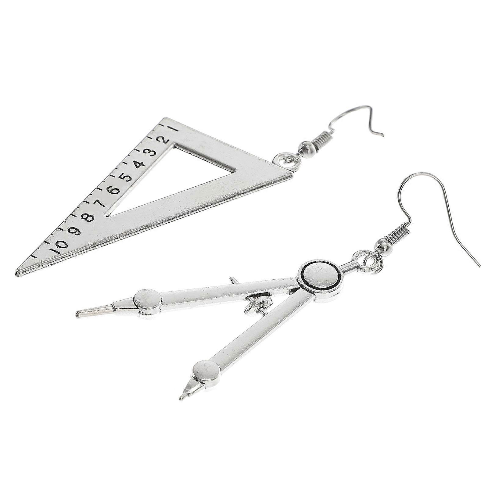 Silver Straightedge Dangler Earrings for Women – Stylish & Unique Ear Pendant Jewelry for Parties and Daily Wear