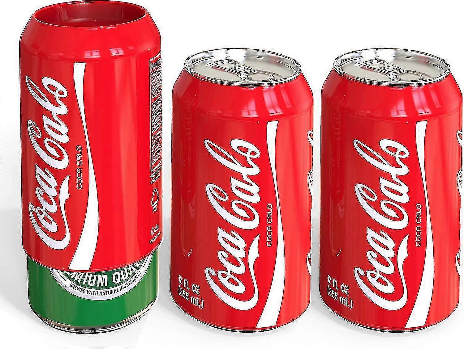 Silicone Can Sleeve (3 Pack) - Beer Can Cover Disguises It As A Soda Can (red)
