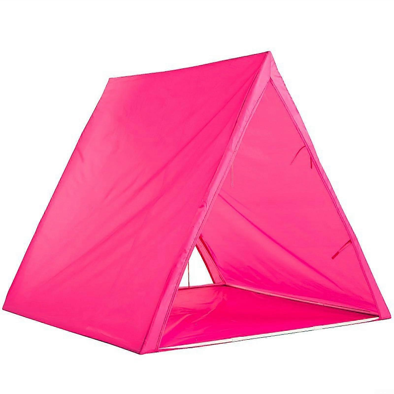 Tipi-Zelt für Kinder, Faltbares Rosa Polyester-Zelt für Geburtstagsfeiern, Halloween, Reisen und Picknicks