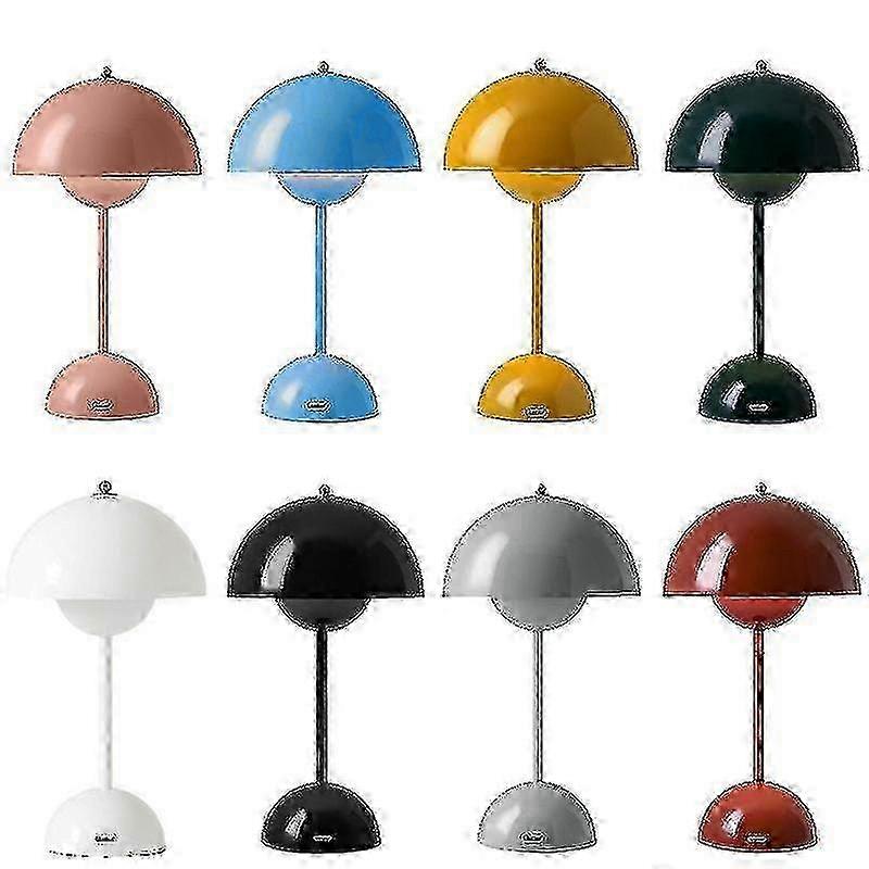 Flowerpot Style LED Desk Lamp Adjustable Brightness for Reading & Work