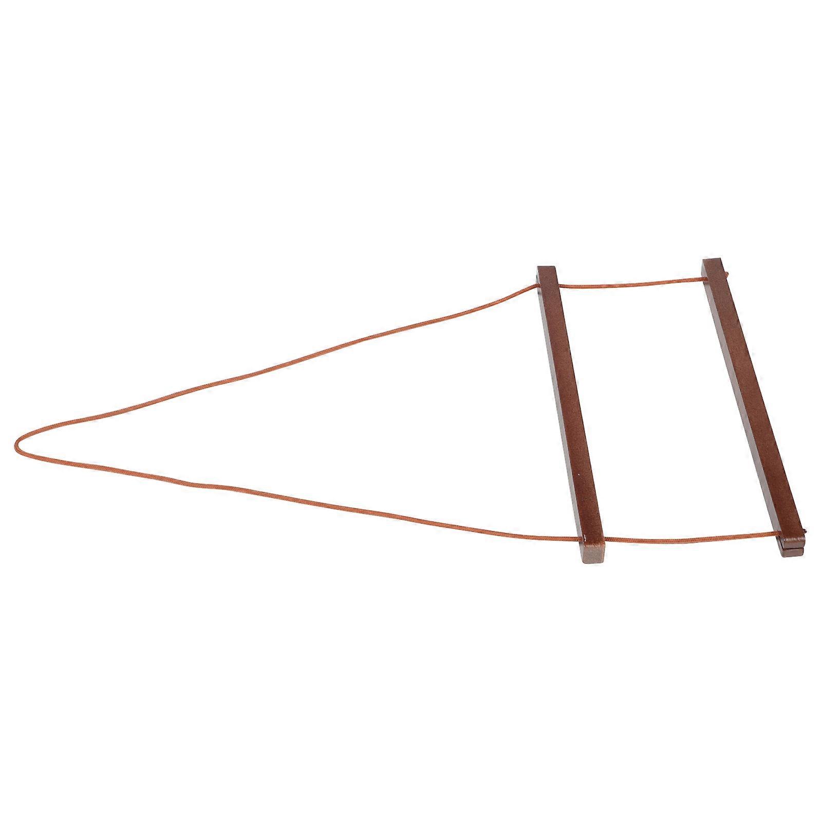 Brown Plastic Wall Mounted Towel Rack for Storage with Hemp Rope Design Modern Smooth Surface 7.9 Inches