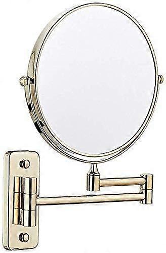 Bathroom Shaving Mirror Wall Mounted Cosmetic Mirror, 360 Rotation 3X/1X Magnification for Beauty Makeup (Color : 2)