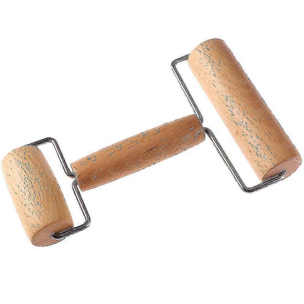 Wood rolling pin for baking pizza dough and cookies