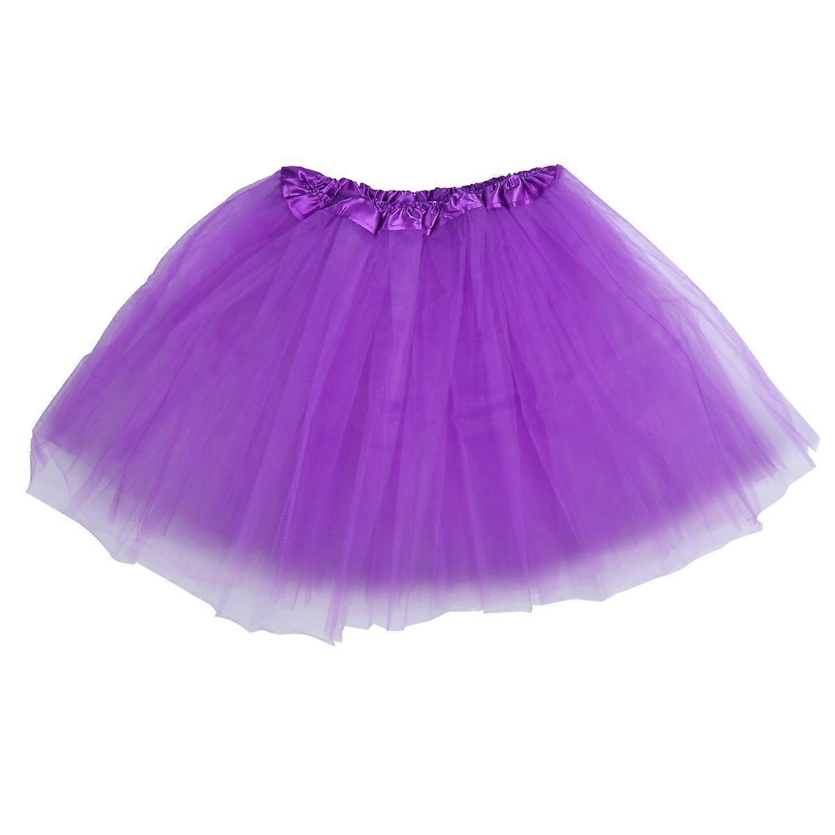 Cosplay Costume Accessories Set For Women Retro 80s Party Purple 6Pcs