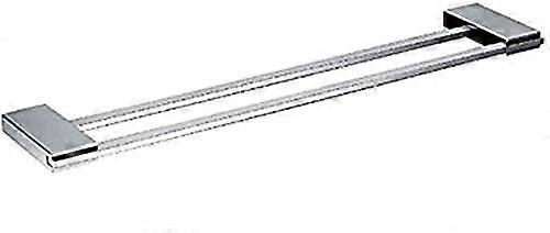 Stainless Steel Towel Holder with Double Locking Mechanism for Wall Mounting, Ideal for Bathroom Use, 1 Piece