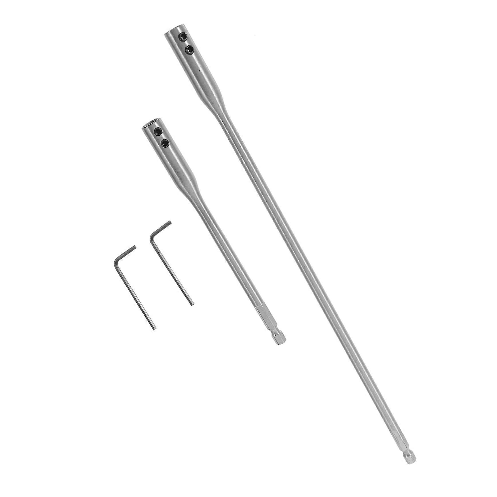 1 set of drill bit extension,  carbon steel for wood and hammer drill bits, portable for DIY and professionals.