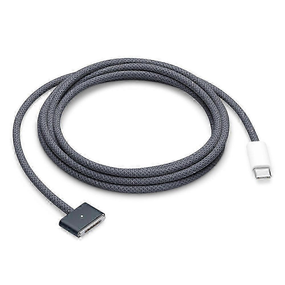 For MacBook 2m 140W Compatible with MagSafe 3 Braided Cord USB-C to Magnetic Charging Cable hwy