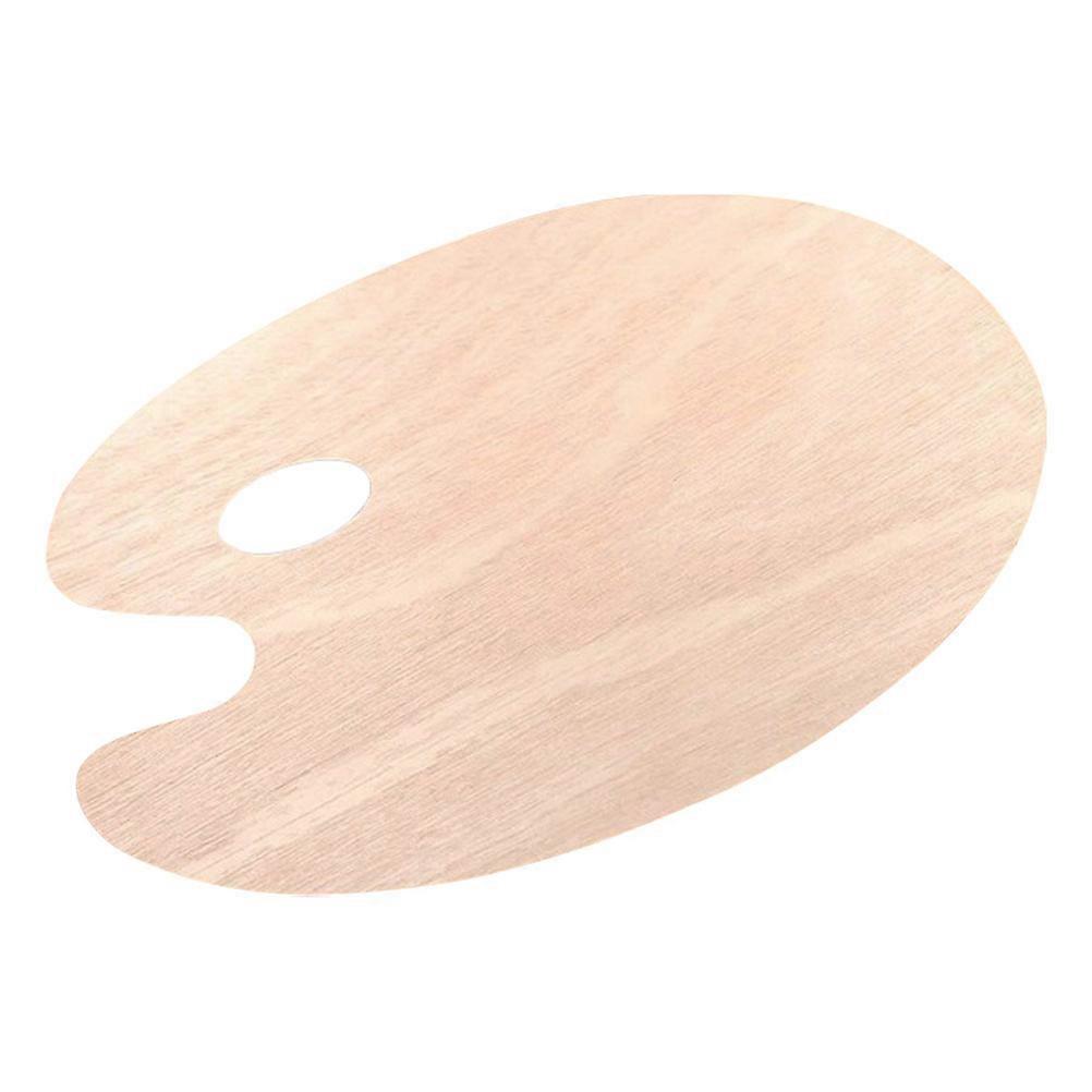 1PC Konst Målning Färg Mixer Oval Mixer För Olja Akryl Bärbar Trä Färg Platta Studie Sovsal Skola Trä Färg