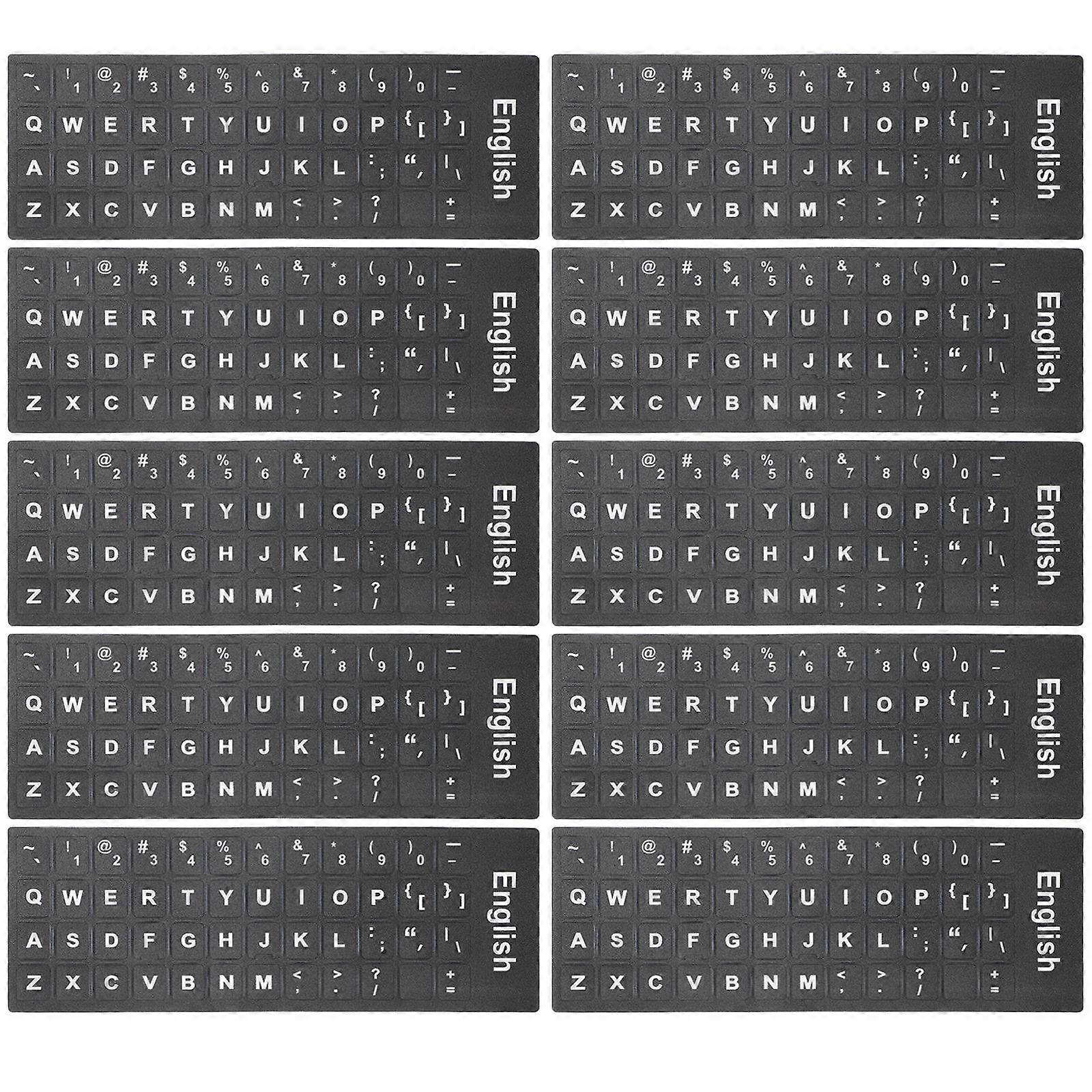 Stickers For Keyboard 18.00X6.50X0.50CM 10 Sheets