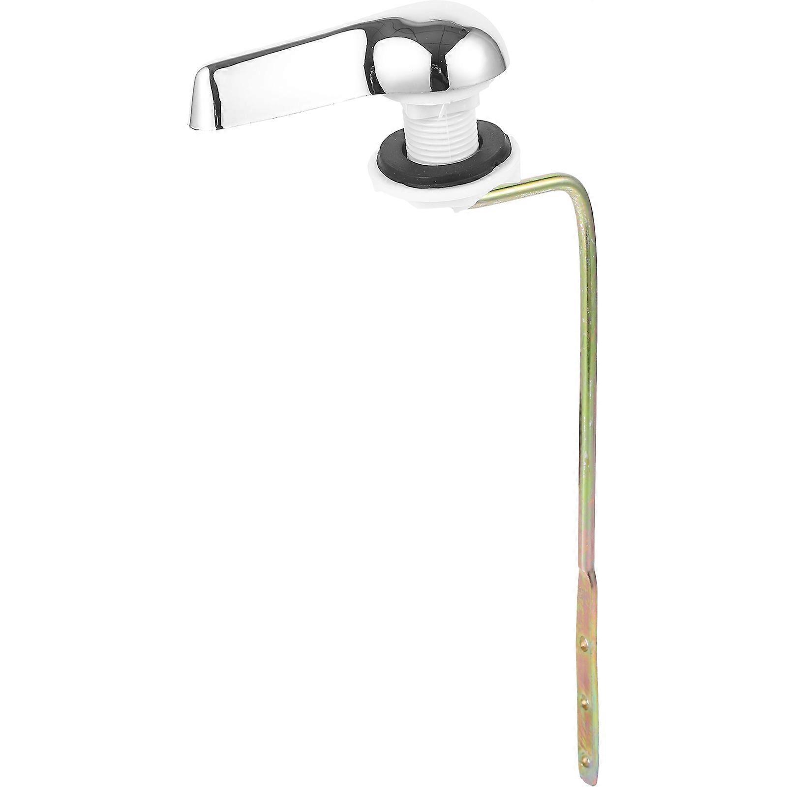 Side Mount Toilet Flush Handle High-Gloss Electroplating Fixture For Home Improvement 1Set