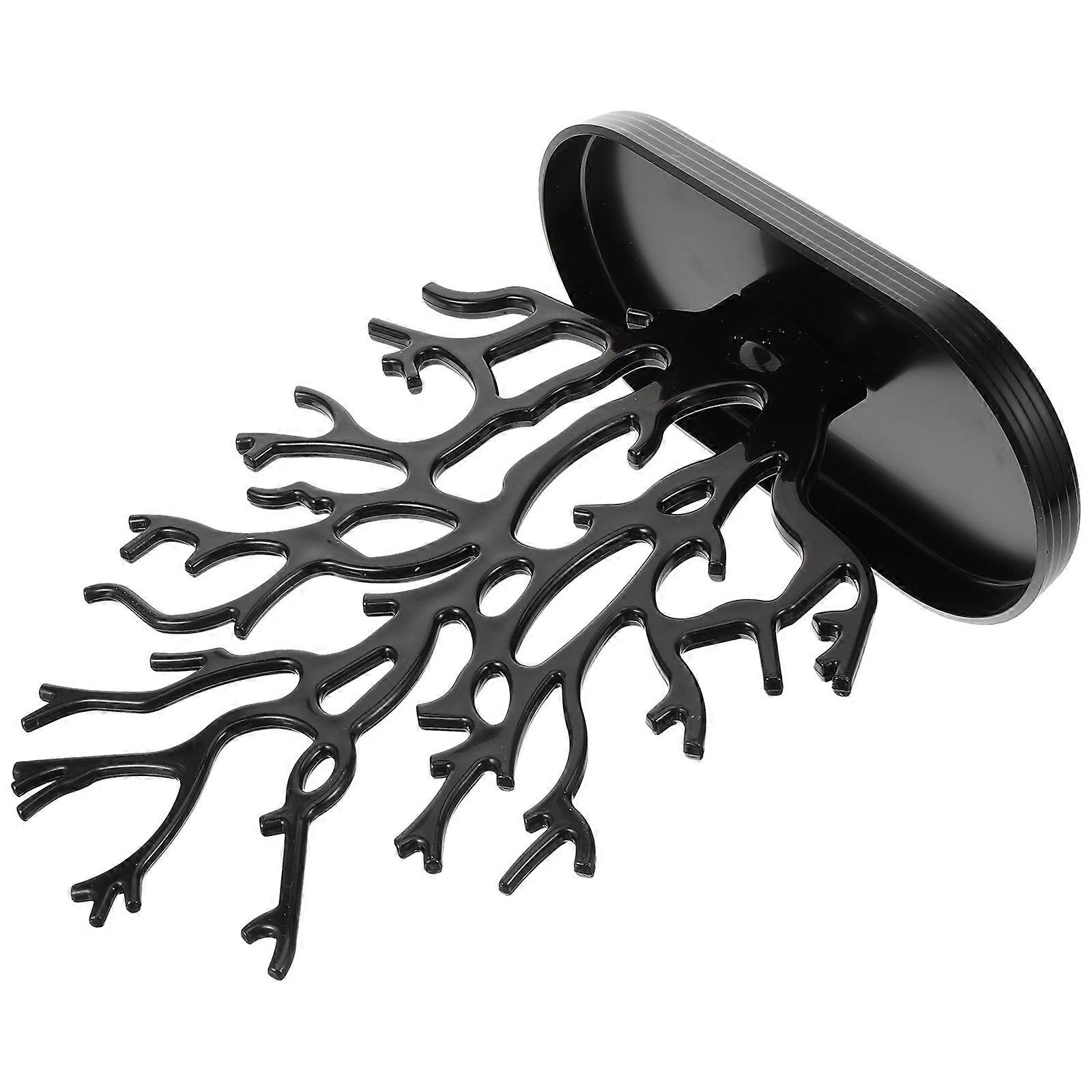 مجوهرات صغيرة شجرة المرجان شكل عرض موقف عرض المجوهرات أسود 30.00X23.00X12.00CM غرفة نوم بلاستيكية تستخدم 1 قطعة