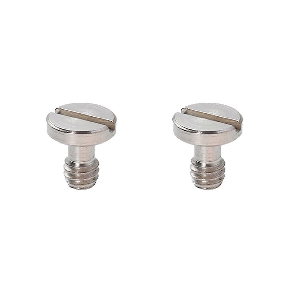Stainless Steel Tripod Screws for Quick Release Plate Camera Fits Various Panels 2Pcs Silver