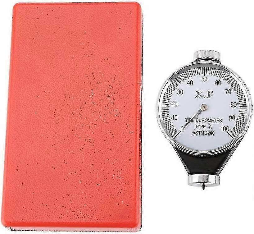 Durometer Tire Hardness Tester Rubber Glass Resin Leather Model A/O/D Dial 0-100(Model A) hwy