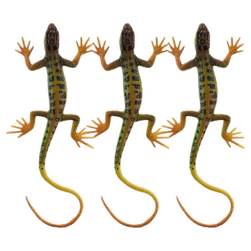 3pcs Simulation Eidechse Modell Lebensechte Eidechse Modell Realistische Eidechse Figur Eidechse Spielzeug