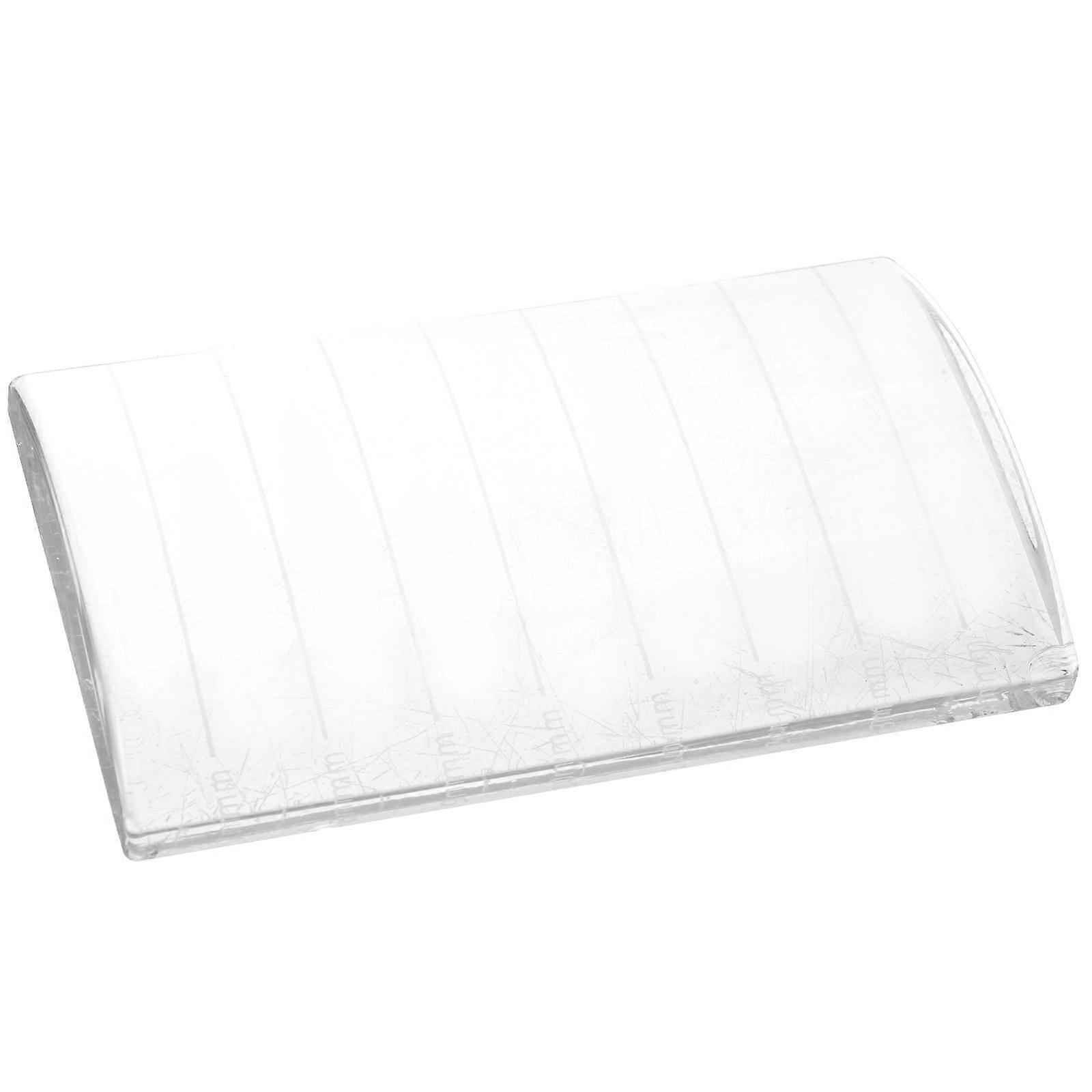 Eyelash Grafting Palette Arc-shaped Lash Pallet Eyelash Extension Stand For Salon Use 8x5x1cm Protect Eyelashes 1Set