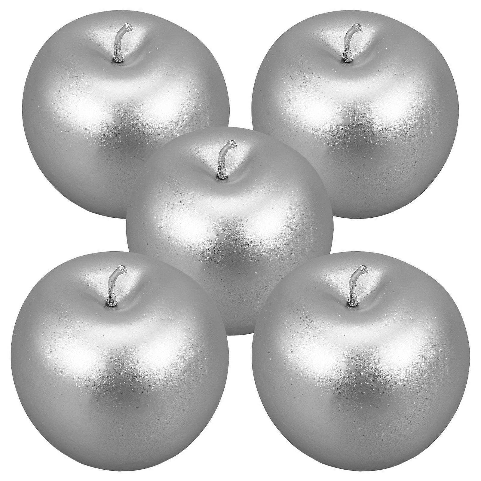 5pcs Lifelike Artificial Fruit Models for Photography Props, Home Display & Painting Reference