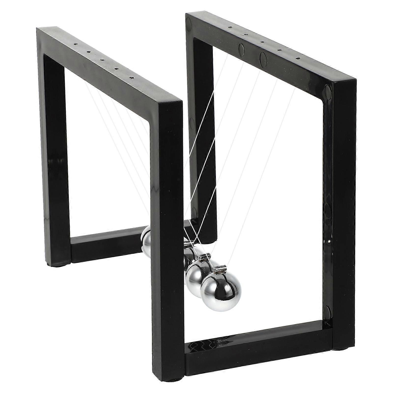 Newton's Cradle Pendulum Desktop Decor Science Physics Model Energy Conservation Educational Kinetic Toy for Home Office Science Enthusiasts