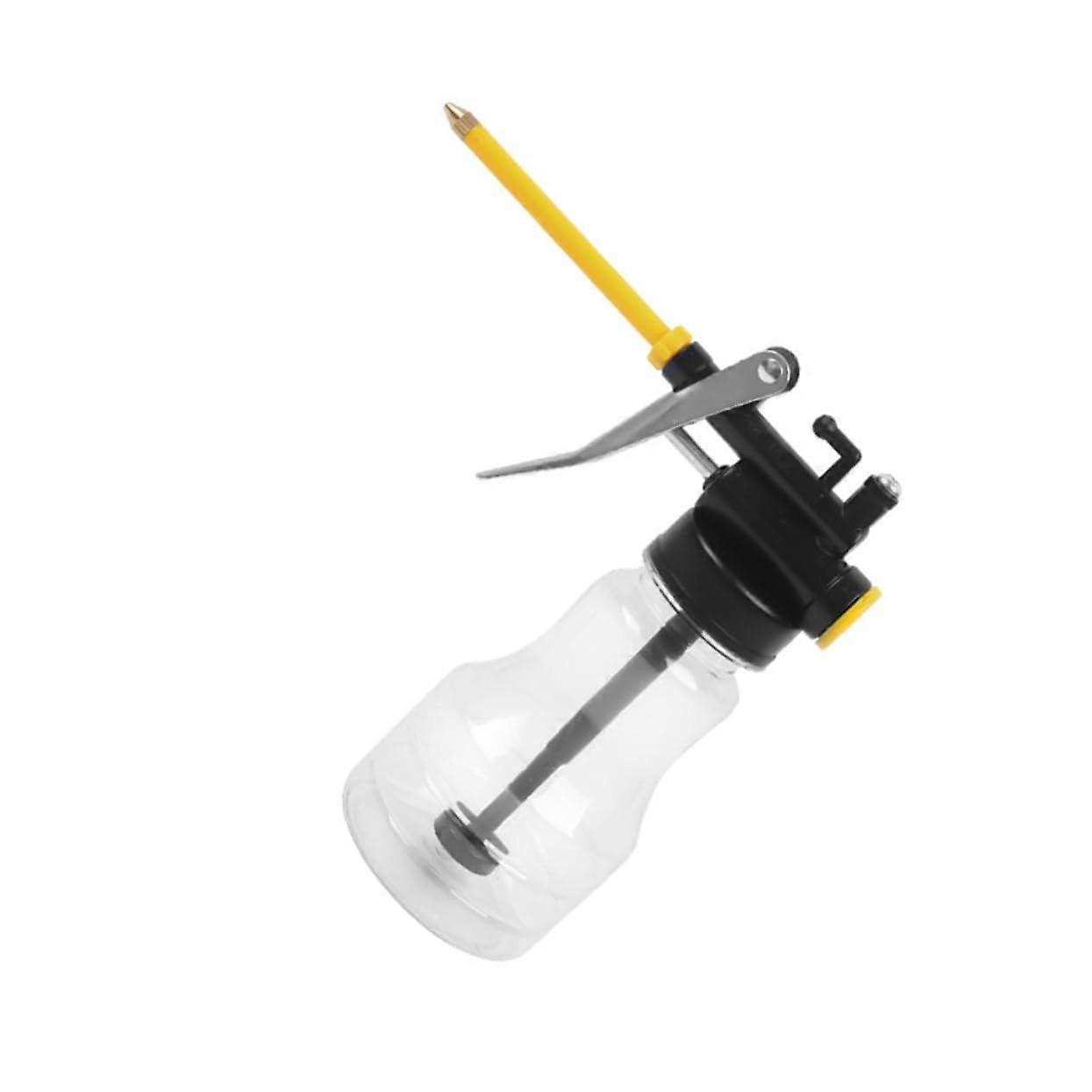 Oil Can with Long Spout for Brake Fluid Manual Refill, Transparent Leak-Proof Design, Precision Filling for Cars