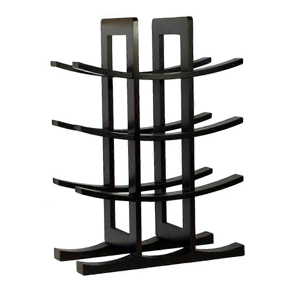 Black Plastic Rack for Home Bar Restaurant Elegant Storage Display Stand