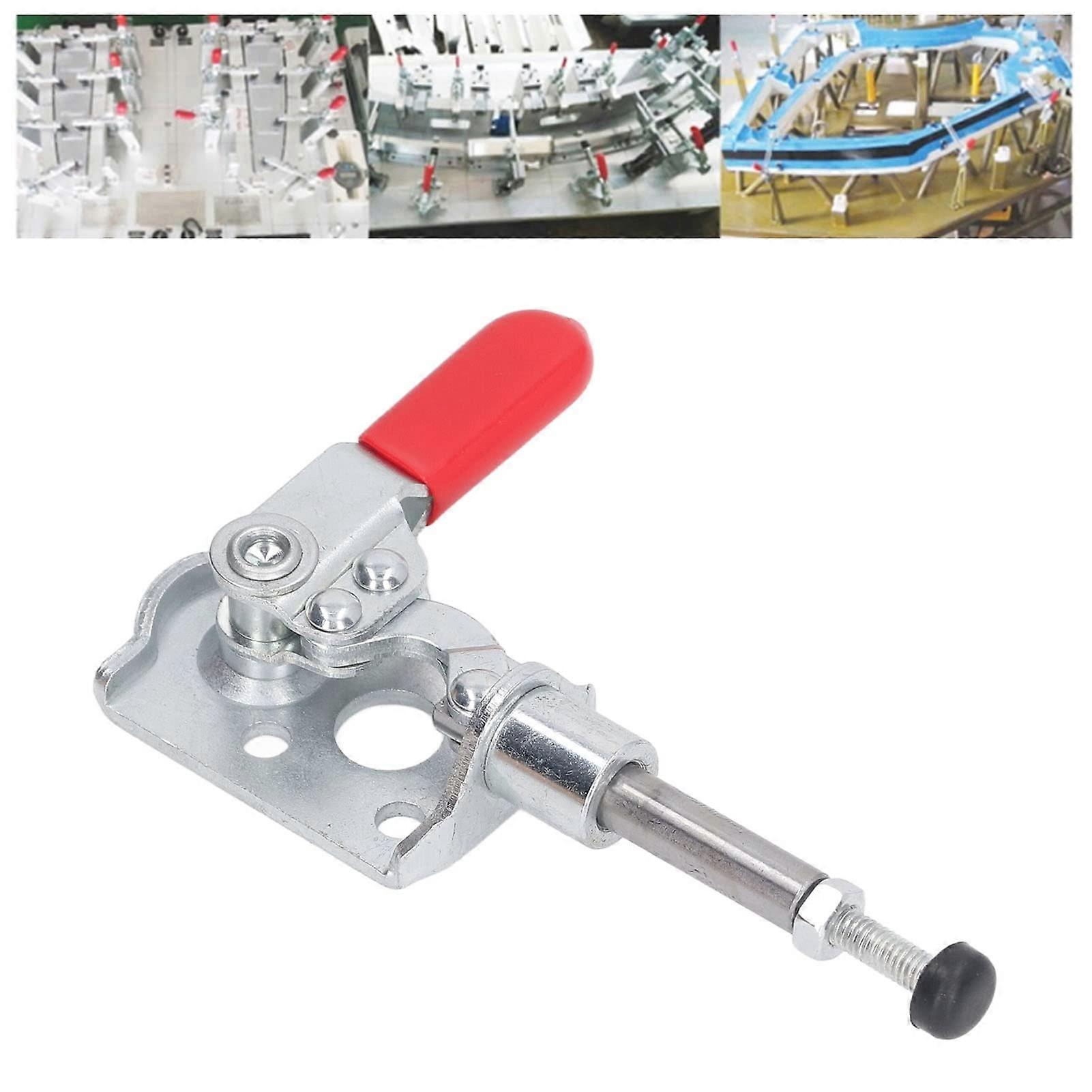 Testing fixture accessories, pushpull toggle clamp, woodworking, quickrelease clamp