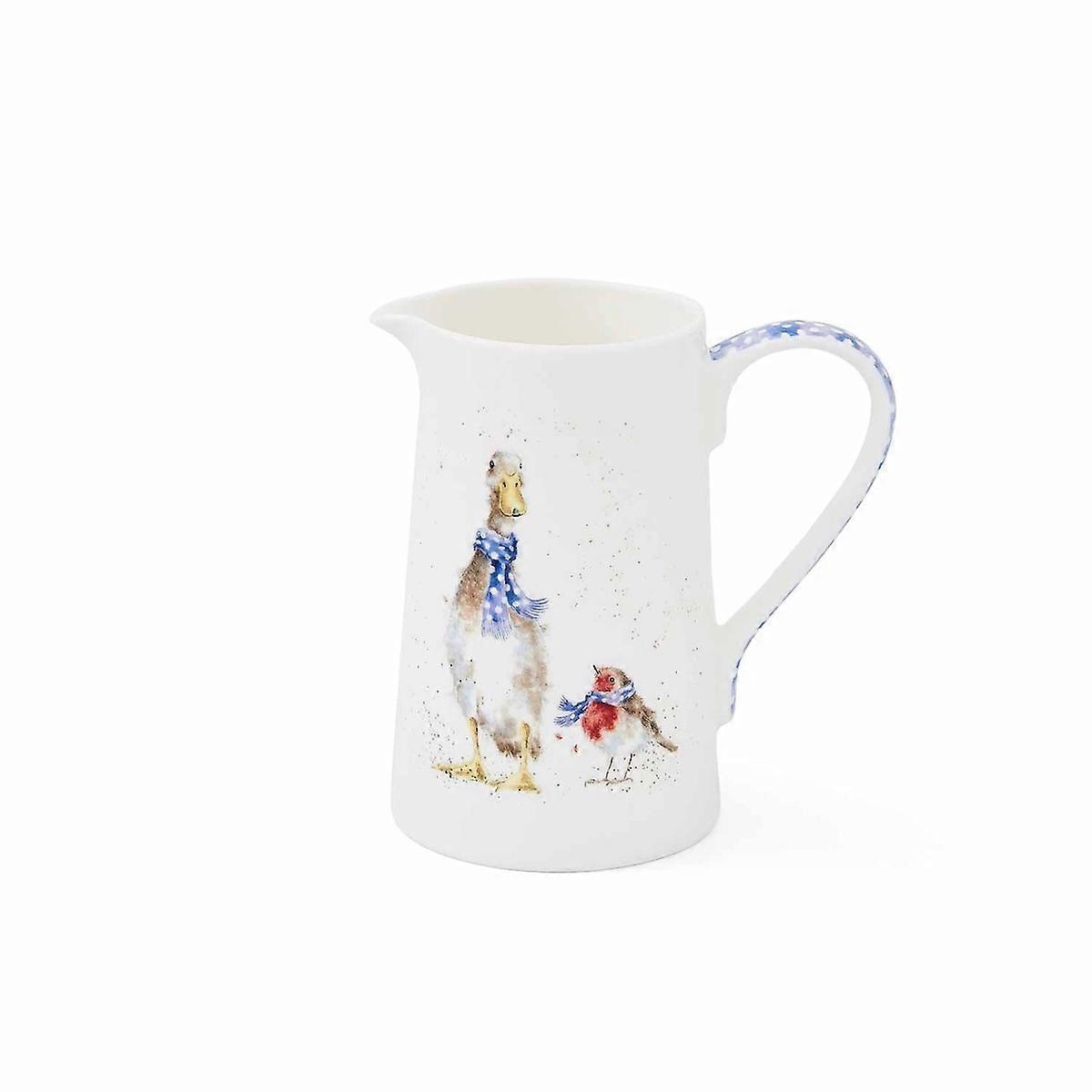 Royal Worcester Wrendale Designs Duck & Robin Christmas Jug