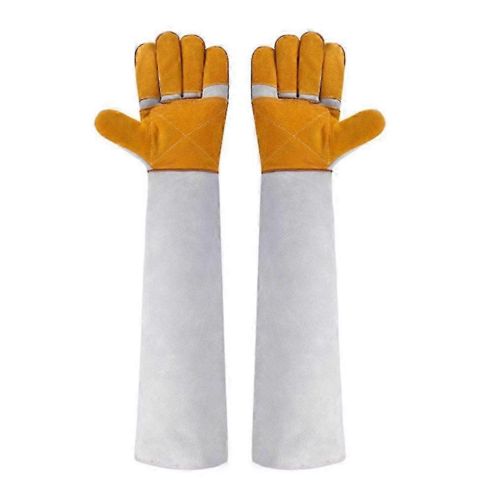 animate being Luvas de Manuseio 23,6 Polegadas Couro à Prova de Mordida para Gato Cão Pássaro Cobras