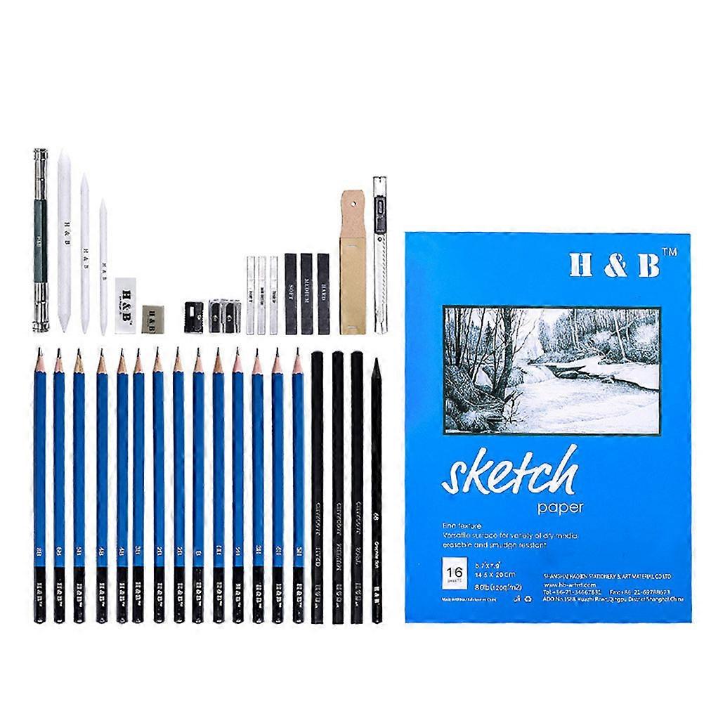 Artist Sketching Pencil Set, Comprehensive Drawing Tools with Neat Storage Solution