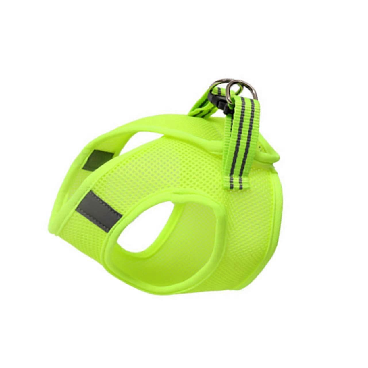 Fashion Cat Harness and Leash Set Lightweight Adjustable Vest for Walking Small Medium Cats Green