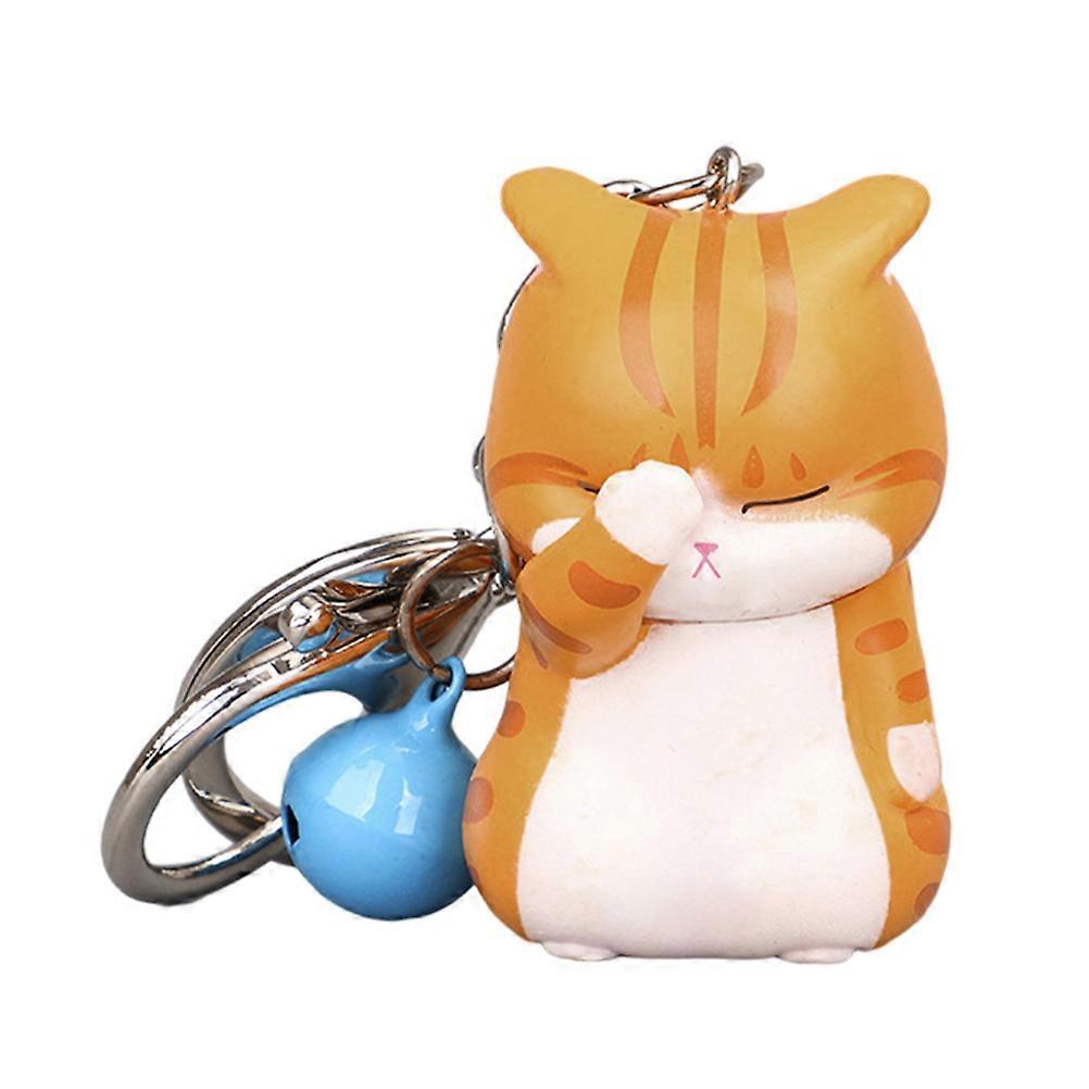 Cartoon Hanging Decor For Gifts And Daily Use Key Chain Pendant Cat Shape 1Pcs