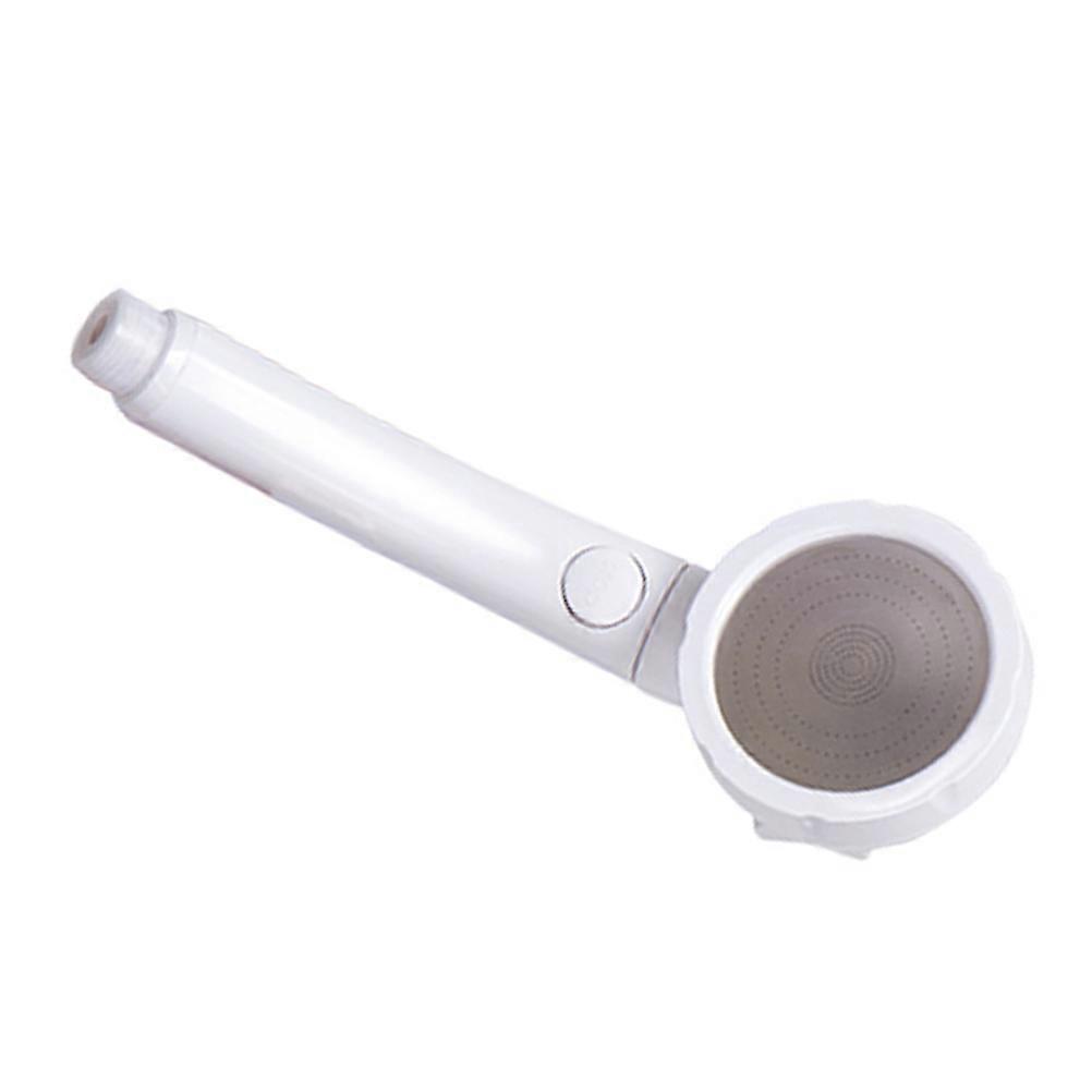 White ABS Handheld Shower Head with Three Adjustable Settings Easy Install for Comfortable Showering