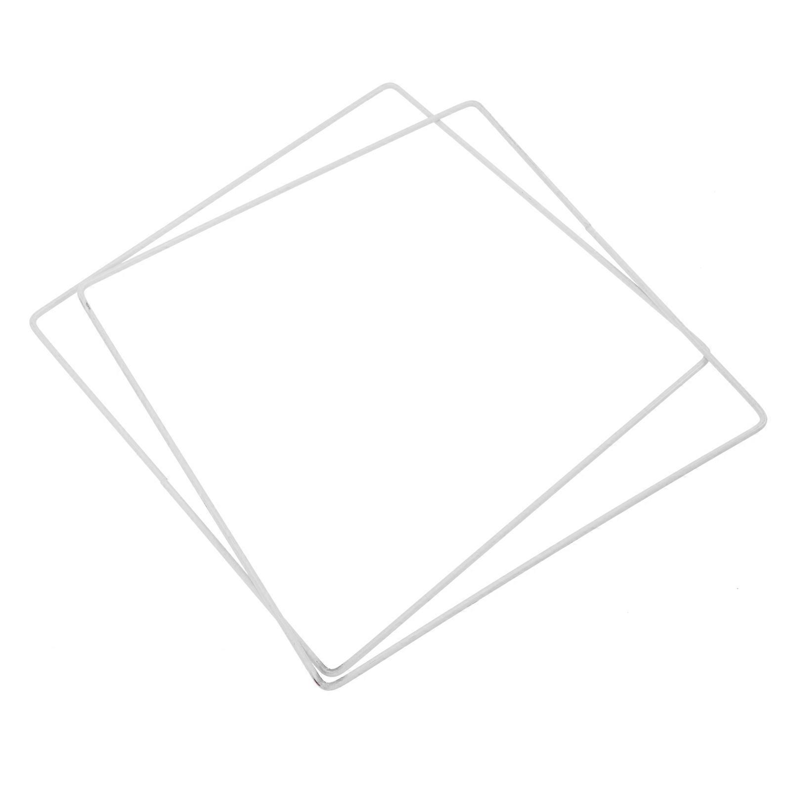 Lampshade Frames Square Iron Wire Lamp Shade Holder for Lights 2Pcs