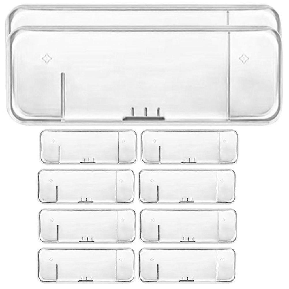 Contenitore da 10 pezzi in plastica trasparente di sicurezza per la conservazione durante i viaggi
