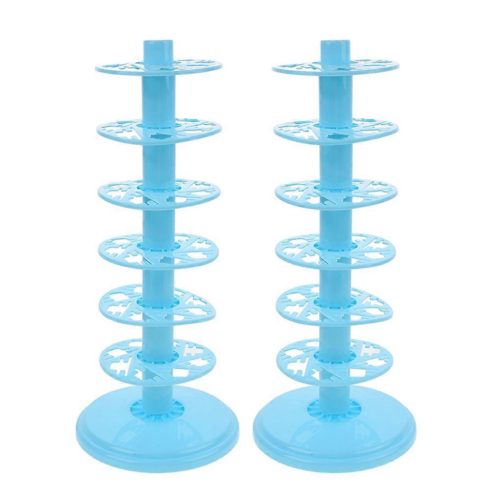 Sky-blue Candy Display Stand with Construction for Wedding Cake Pops and Dessert