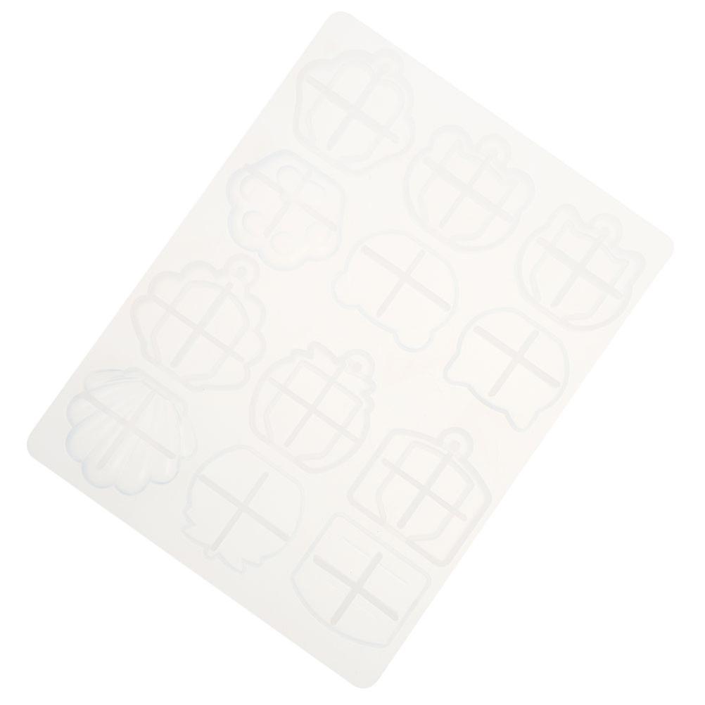 Silicone Key Cover Mold for Durable DIY Crystal Epoxy Keychains and Jewelry Pendants – Reusable Craft Making Mold for Home and Crafting Projects