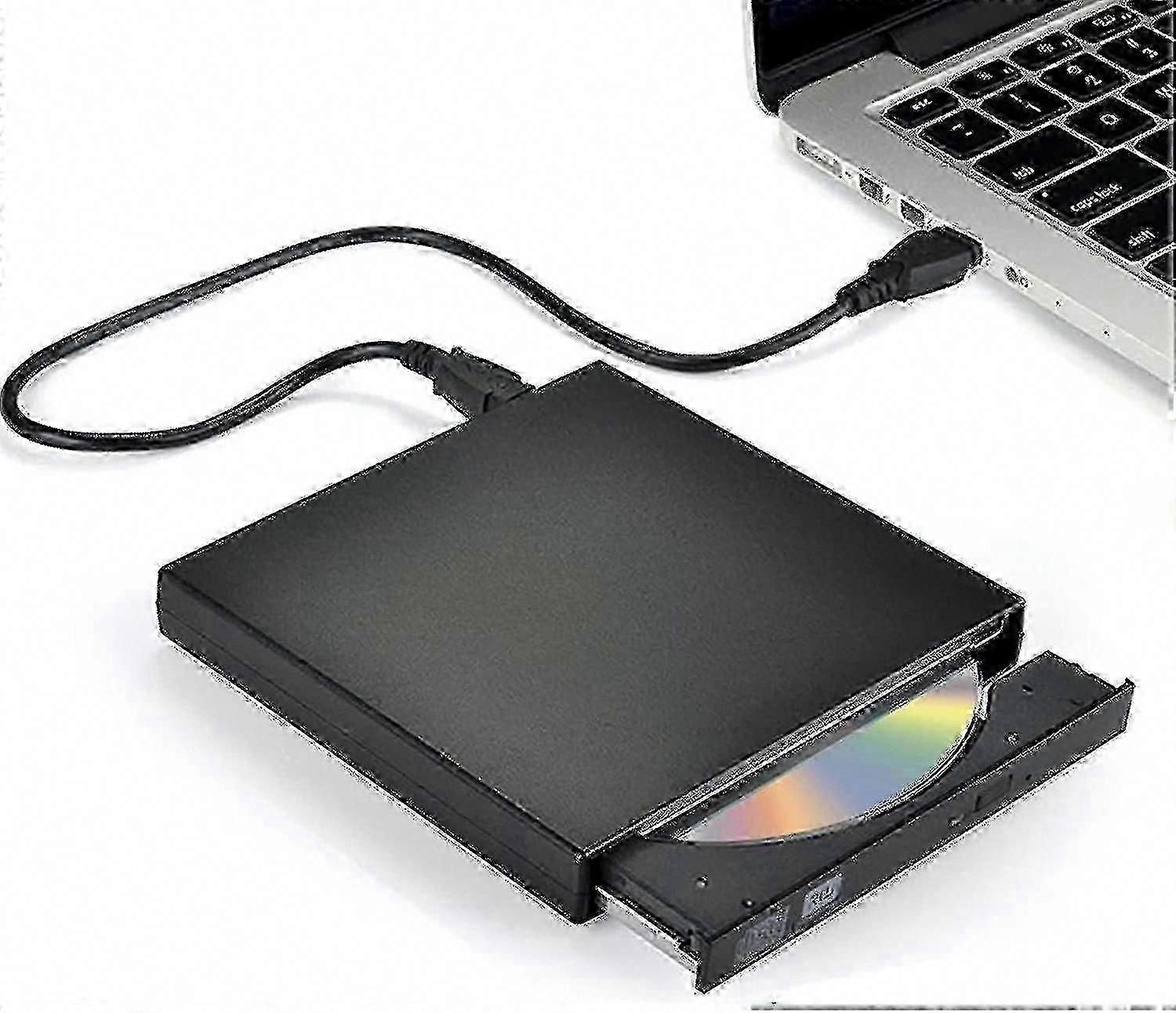 Portable USB DVD Drive with CD Burner for Laptop & PC