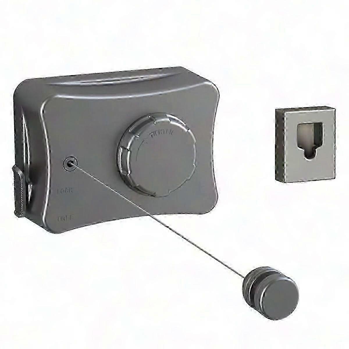 Retractable Clothesline No-Hole Wall-Mounted Single-Line Drying Rope for Laundry