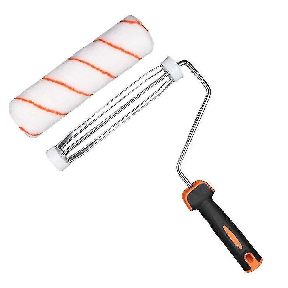 TPR Handle Paint Rollers Brush Rustproof Paint Edging Kit Hand Tool, Multi-functional Paint Edging Kit