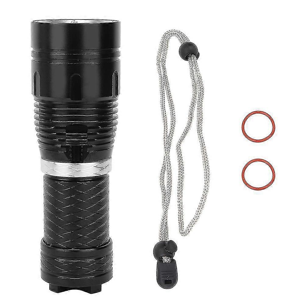 Professional Diving Flashlight  High-Performance Waterproof Torch with Aluminium Alloy Body