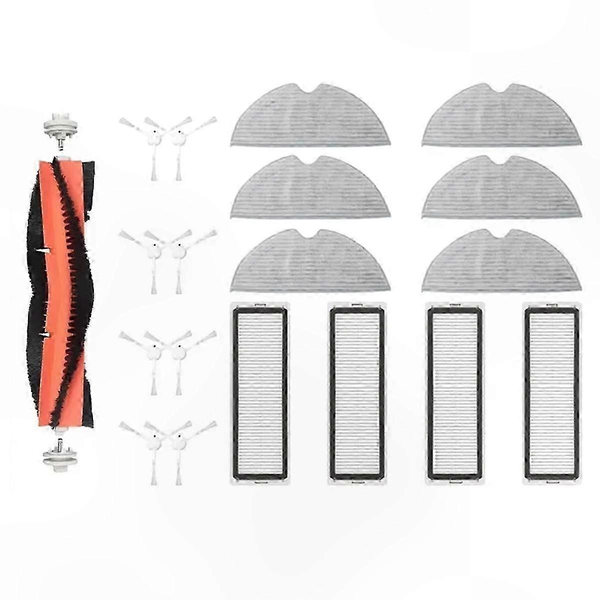 Replacement Brush Filter and Mop Cloth for Robotic Vacuum Cleaner Models Compatible with  Ecosystem Devices