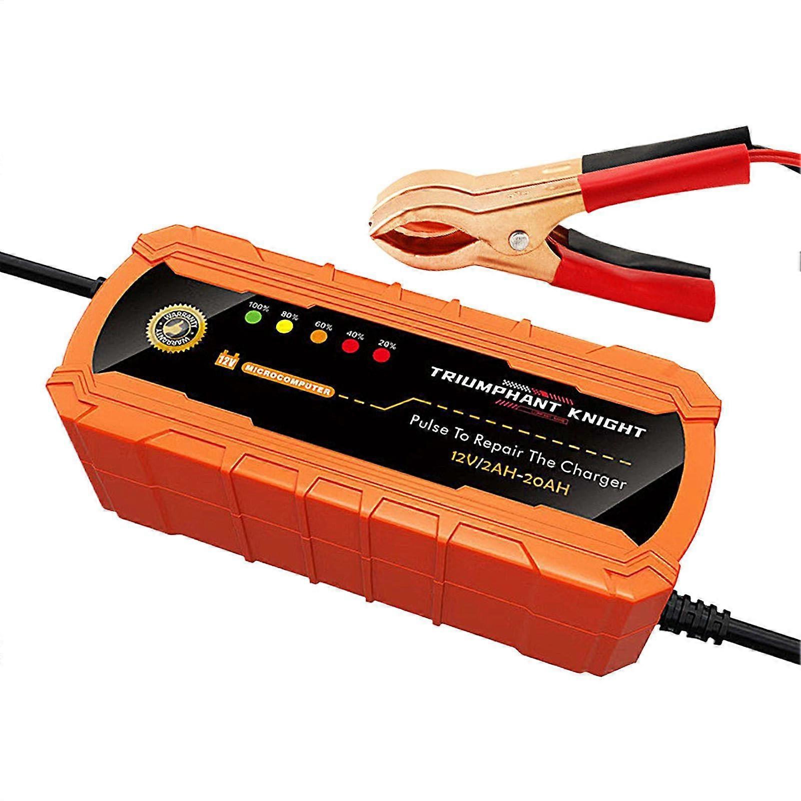 Battery Repair Charger 12 Volt Car Battery Charger Intelligent Pulse Charger Lead-Acid Battery Charger European Standard
