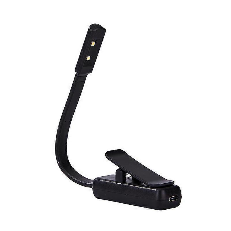 Portable Book Clip Lamp Charging Model Black