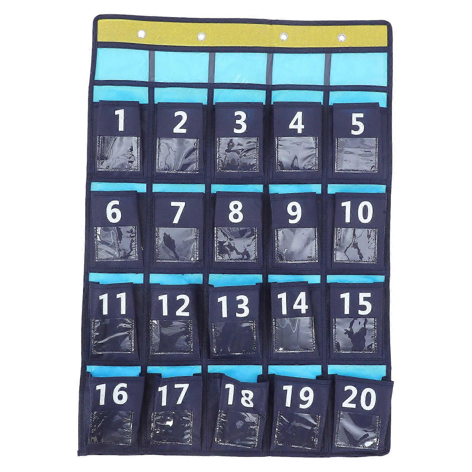 It sounds like you're describing a **nonwoven fabric classroom pocket chart organizer** — a versatile and space saving storage solution often used in