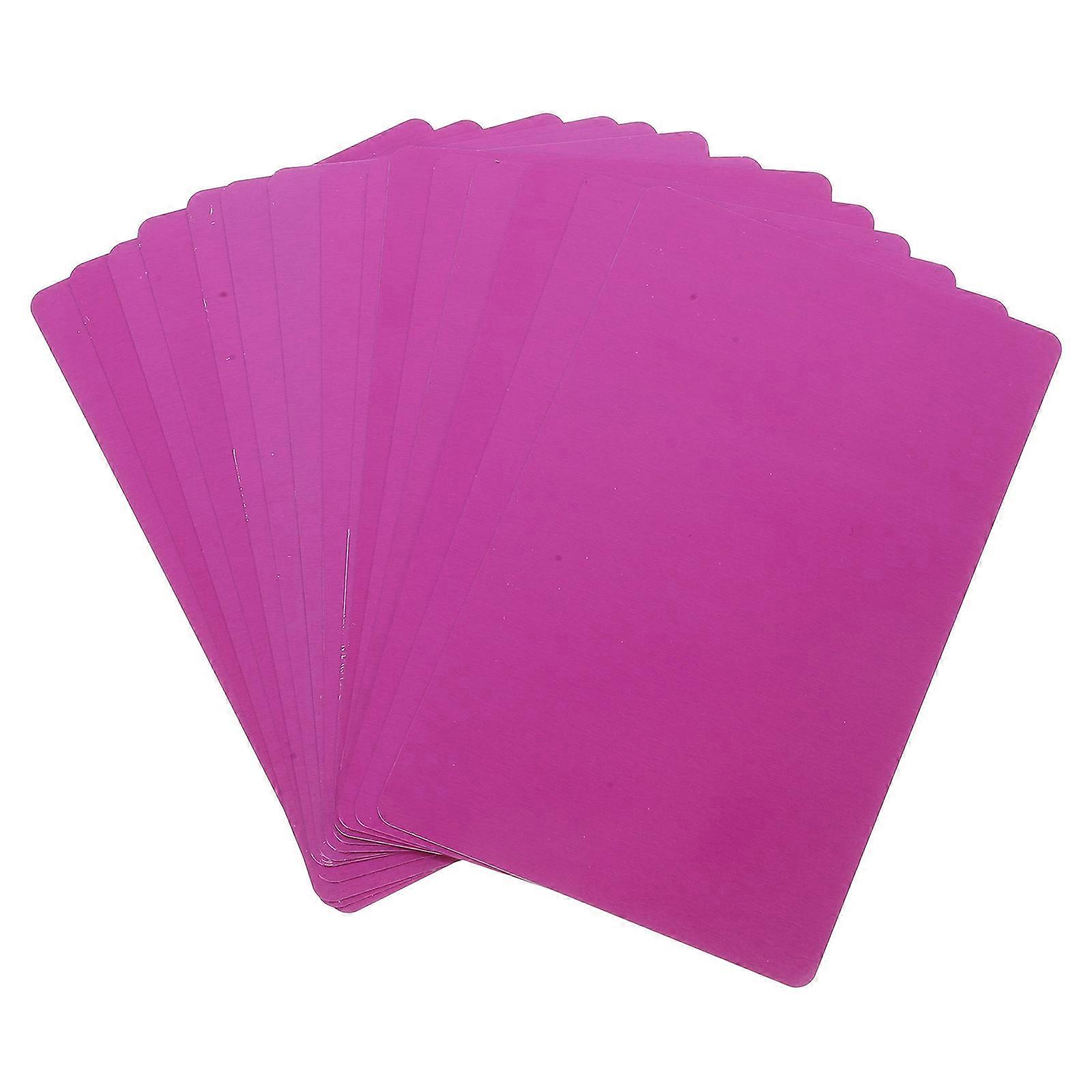 15pcs Versatile 0.5mm Thin Aluminum Business Card Blanks for Sublimation Heat Transfer Printable Name Cards