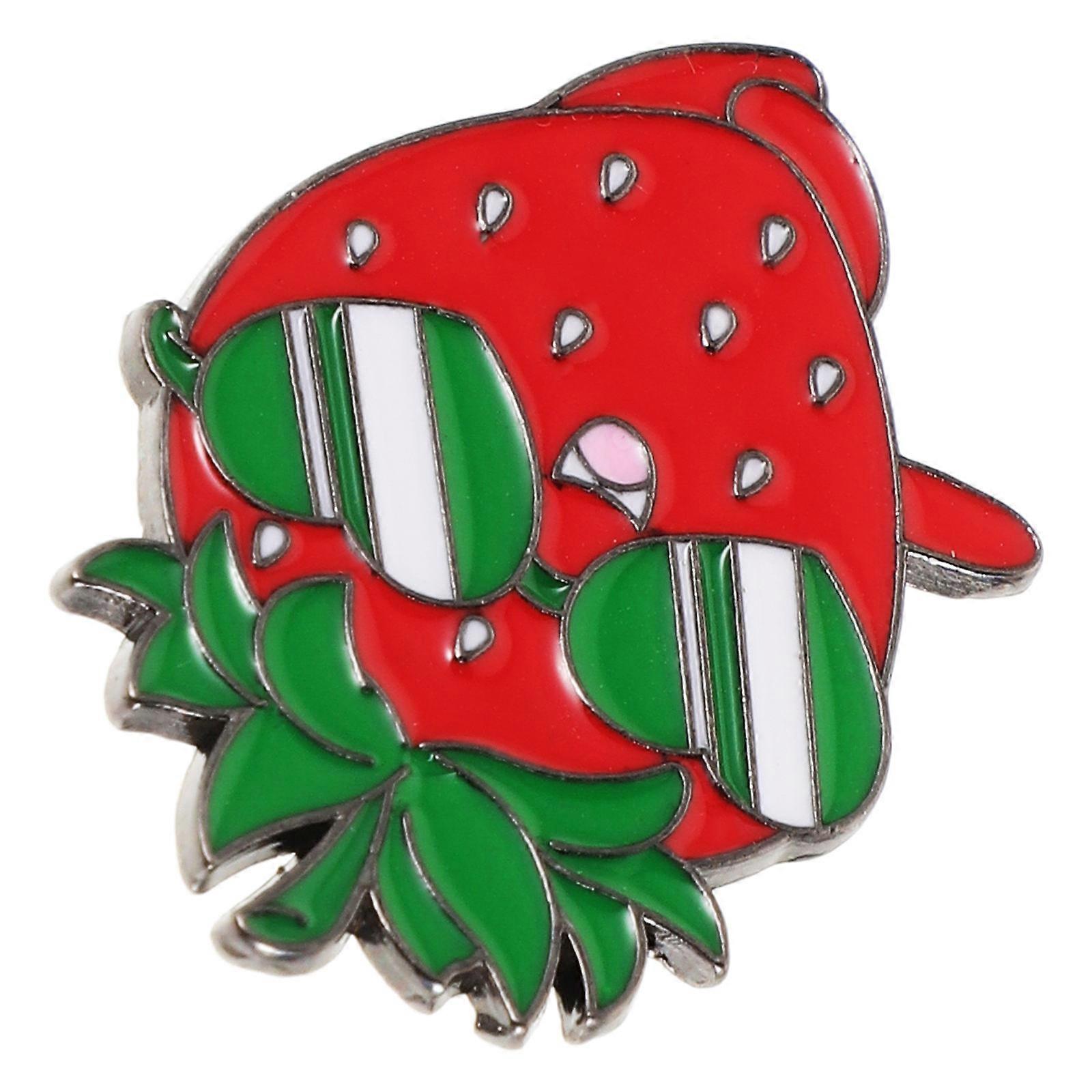Here's a polished product description for your **Cute Strawberry Enamel Lapel Pin**:
**Generic Cute Strawberry Enamel Lapel Pin – Adorable Metal