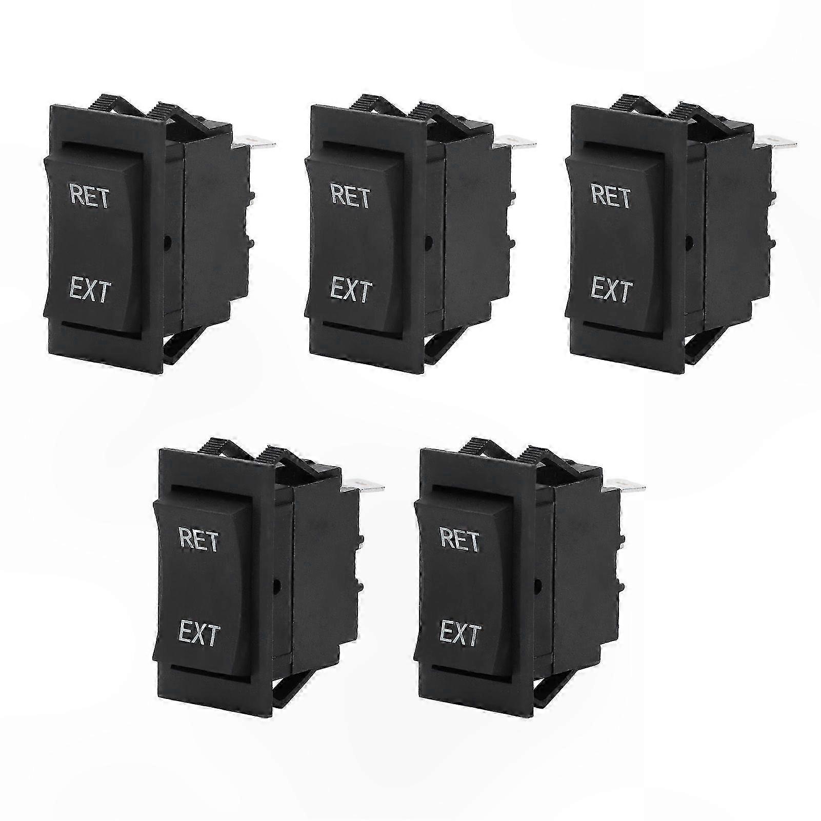 5PCS DPDT 4Pin 3 Position Trailer Power Jack Switch Replacement for Tongue Jack Switch Assembly