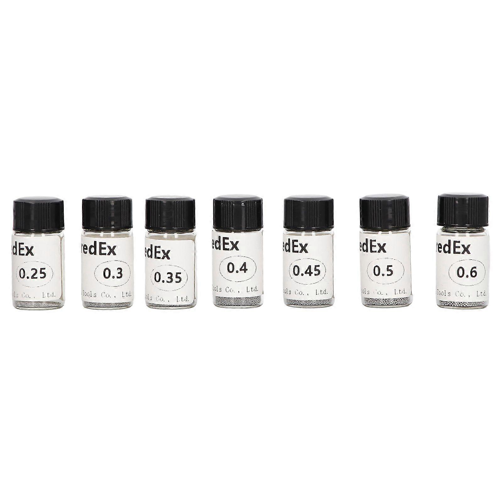 7 Bottles Tin Solder Ball BGA Reballing Soldering Heat Universal Stencils for PCB Chip