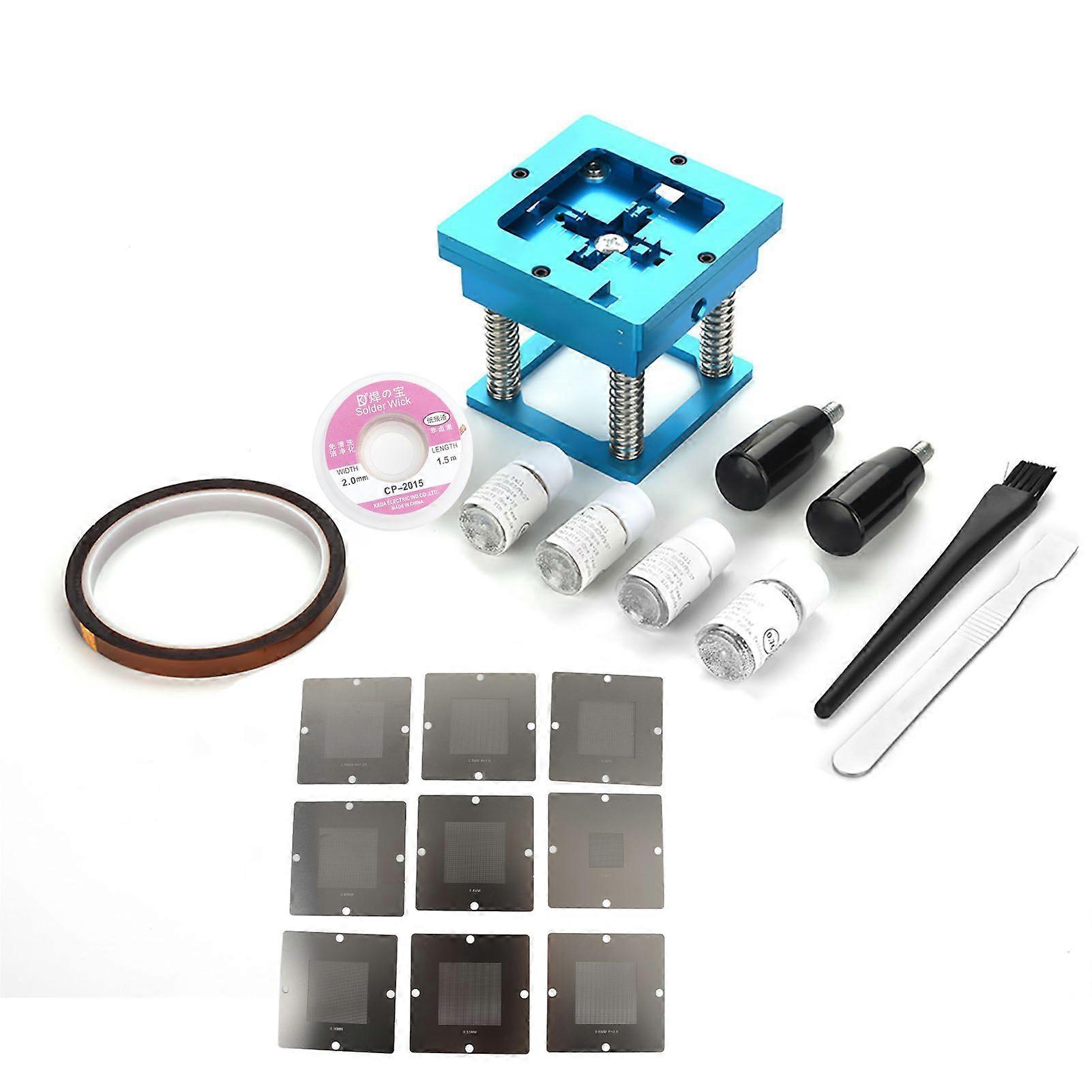 BGA Reballing Station Solder Rework Kit Soldering Station Stencils Balls Kit