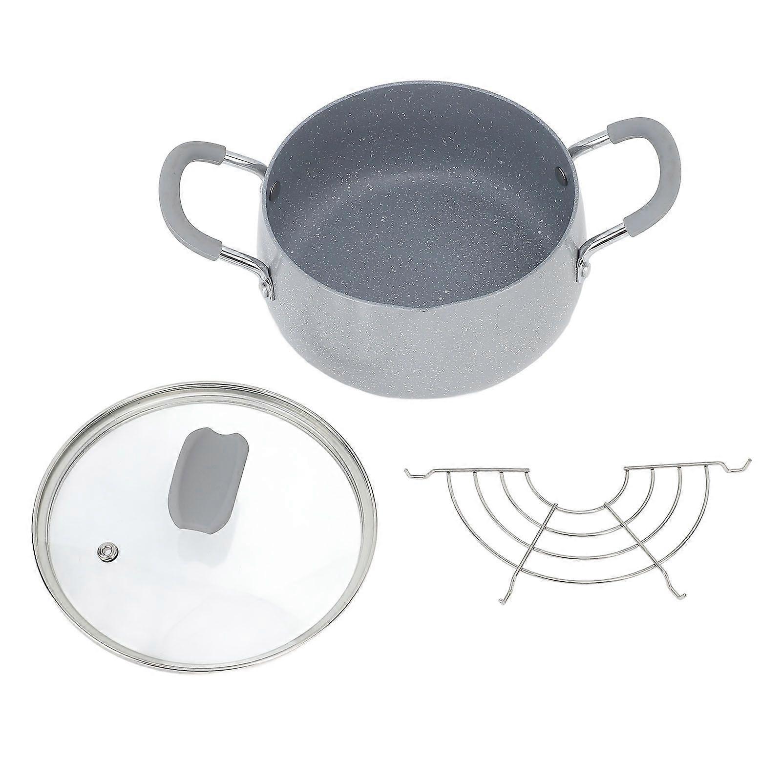 Japanese Deep Fryer Pot Dual Handle Mini Frying Pot With Lid And Oil Drip Drainer Rack for Kitchen