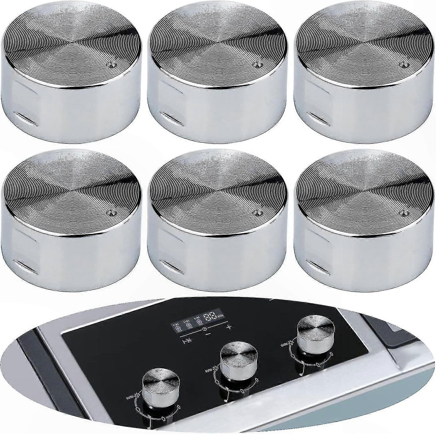 Πόμολα σόμπας γενικής χρήσης 6mm - 6 Pack Metal Cooktop Control για φούρνους και σειρές